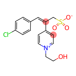 3-(4-CHLOROPHENYL)-2-[1-(2-HYDROXYETHYL)PYRIDINIUM-4-YL]PROP-2-ENE-1-SULFONATE