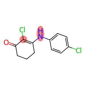 2-CHLORO-3-((4-CHLOROPHENYL)AMINO)CYCLOHEX-2-EN-1-ONE