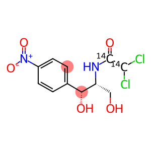 CHLORAMPHENICOL, D-THREO-[DICHLOROACETYL-1,2-14C]-