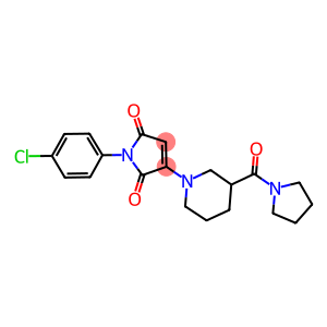 1-(4-CHLOROPHENYL)-3-[3-(PYRROLIDIN-1-YLCARBONYL)PIPERIDIN-1-YL]-1H-PYRROLE-2,5-DIONE