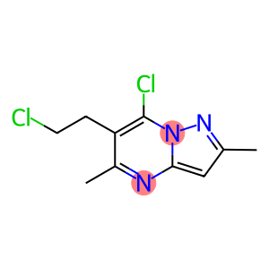 7-CHLORO-6-(2-CHLOROETHYL)-2,5-DIMETHYLPYRAZOLO[1,5-A]PYRIMIDINE