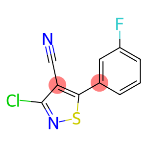 3-CHLORO-5-(3-FLUOROPHENYL)ISOTHIAZOLE-4-CARBONITRILE