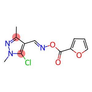 5-CHLORO-4-(([(2-FURYLCARBONYL)OXY]IMINO)METHYL)-1,3-DIMETHYL-1H-PYRAZOLE