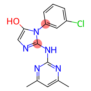 1-(3-CHLOROPHENYL)-2-[(4,6-DIMETHYLPYRIMIDIN-2-YL)AMINO]-1H-IMIDAZOL-5-OL