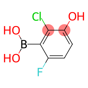 2-Chloro-6-fluoro-3-hydroxybenzeneboronic acid