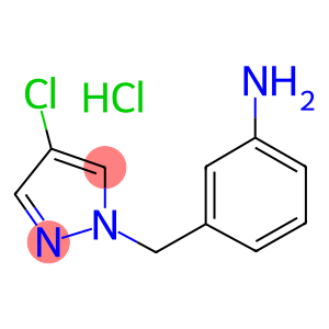 3-(4-CHLORO-PYRAZOL-1-YLMETHYL)-PHENYLAMINE HYDROCHLORIDE