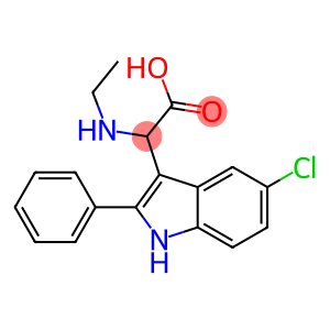 2-(5-CHLORO-2-PHENYL-1H-INDOL-3-YL)-2-(ETHYLAMINO)ACETIC ACID