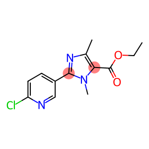 2-(6-CHLORO-PYRIDIN-3-YL)-3,5-DIMETHYL-3H-IMIDAZOLE-4-CARBOXYLIC ACID ETHYL ESTER