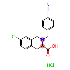 7-CHLORO-2-(4-CYANO-BENZYL)-1,2,3,4-TETRAHYDRO-ISOQUINOLINE-3-CARBOXYLIC ACID HYDROCHLORIDE