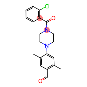 4-[4-(2-CHLOROBENZOYL)PIPERAZIN-1-YL]-2,5-DIMETHYLBENZALDEHYDE