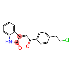 3-[2-[4-(2-CHLORO-ETHYL)-PHENYL]-2-OXO-ETH-(Z)-YLIDENE]-1,3-DIHYDRO-INDOL-2-ONE