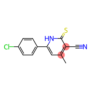 6-(4-CHLOROPHENYL)-1,2-DIHYDRO-4-METHYL-2-THIOXOPYRIDINE-3-CARBONITRILE