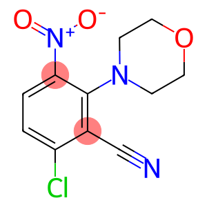 6-CHLORO-2-MORPHOLINO-3-NITROBENZONITRILE