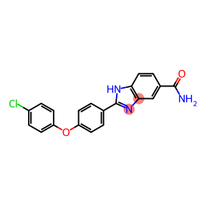 2-(4-(4-CHLOROPHENOXY)PHENYL)-1H-BENZIMIDAZOLE-5-CARBOXAMIDE