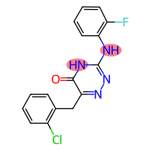 6-(2-CHLORO-BENZYL)-3-(2-FLUORO-PHENYLAMINO)-4H-[1,2,4]TRIAZIN-5-ONE