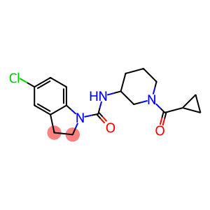 5-CHLORO-N-[1-(CYCLOPROPYLCARBONYL)PIPERIDIN-3-YL]INDOLINE-1-CARBOXAMIDE