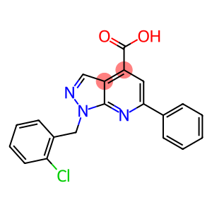 1-(2-CHLOROBENZYL)-6-PHENYL-1H-PYRAZOLO[3,4-B]PYRIDINE-4-CARBOXYLIC ACID