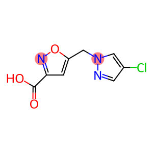 5-[(4-CHLORO-1H-PYRAZOL-1-YL)METHYL]ISOXAZOLE-3-CARBOXYLIC ACID