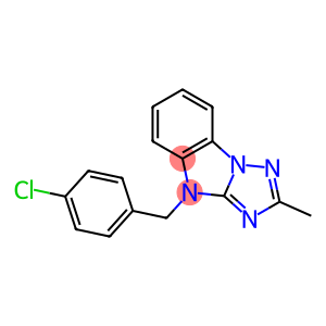 4-(4-CHLOROBENZYL)-2-METHYL-4H-[1,2,4]TRIAZOLO[1,5-A]BENZIMIDAZOLE