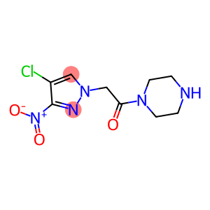 2-(4-CHLORO-3-NITRO-PYRAZOL-1-YL)-1-PIPERAZIN-1-YL-ETHANONE