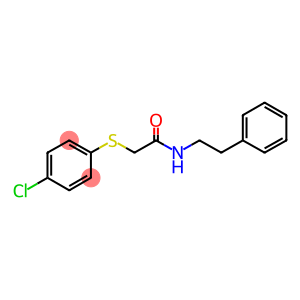 2-(4-CHLOROPHENYLTHIO)-N-(2-PHENYLETHYL)ETHANAMIDE