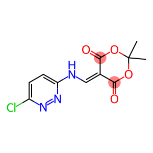 5-([(6-CHLOROPYRIDAZIN-3-YL)AMINO]METHYLIDENE)-2,2-DIMETHYL-1,3-DIOXANE-4,6-DIONE