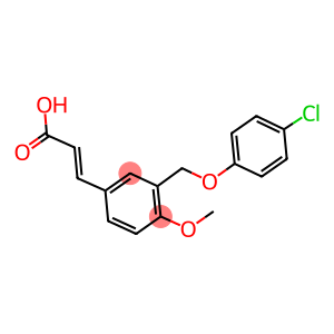 3-[3-(4-CHLORO-PHENOXYMETHYL)-4-METHOXY-PHENYL]-ACRYLIC ACID