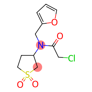 2-CHLORO-N-(1,1-DIOXIDOTETRAHYDROTHIEN-3-YL)-N-(2-FURYLMETHYL)ACETAMIDE