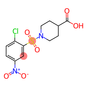 1-(2-CHLORO-5-NITRO-BENZENESULFONYL)-PIPERIDINE-4-CARBOXYLIC ACID