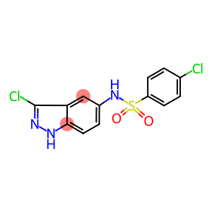 4-CHLORO-N-(3-CHLORO-1H-INDAZOL-5-YL)BENZENESULFONAMIDE