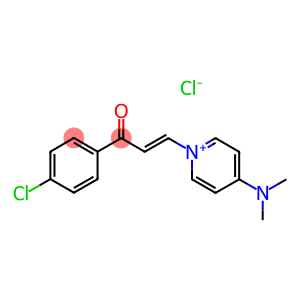 1-(4-CHLOROPHENYL)-3-[4-(DIMETHYLAMINO)PYRIDINIUM-1-YL]PROP-2-EN-1-ONE CHLORIDE