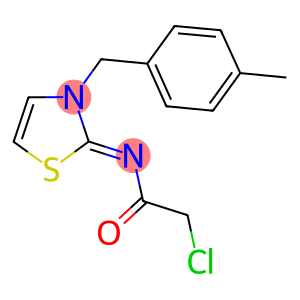 2-CHLORO-N-[(2Z)-3-(4-METHYLBENZYL)-1,3-THIAZOL-2(3H)-YLIDENE]ACETAMIDE