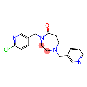 4-[(6-CHLOROPYRIDIN-3-YL)METHYL]-1-(PYRIDIN-3-YLMETHYL)-1,4-DIAZEPAN-5-ONE