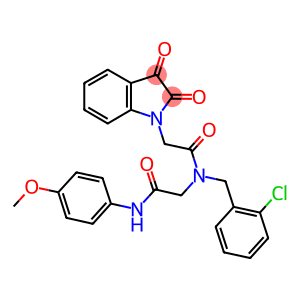 2-{(2-CHLOROBENZYL)[2-(2,3-DIOXO-2,3-DIHYDRO-1H-INDOL-1-YL)ACETYL]AMINO}-N-(4-METHOXYPHENYL)ACETAMIDE