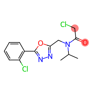 2-CHLORO-N-[[5-(2-CHLOROPHENYL)-1,3,4-OXADIAZOL-2-YL]METHYL]-N-ISOPROPYLACETAMIDE