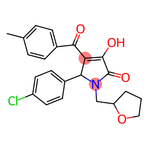 5-(4-CHLOROPHENYL)-3-HYDROXY-4-(4-METHYLBENZOYL)-1-((TETRAHYDROFURAN-2-YL)METHYL)-1H-PYRROL-2(5H)-ONE