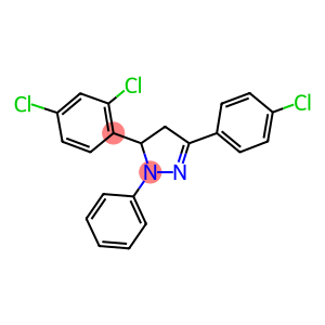 3-(4-CHLOROPHENYL)-5-(2,4-DICHLOROPHENYL)-1-PHENYL-4,5-DIHYDRO-1H-PYRAZOLE