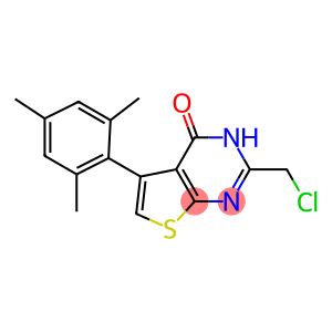 2-(chloromethyl)-5-(2,4,6-trimethylphenyl)-3H,4H-thieno[2,3-d]pyrimidin-4-one