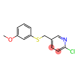 2-chloro-5-{[(3-methoxyphenyl)sulfanyl]methyl}pyridine