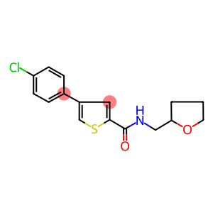 4-(4-CHLOROPHENYL)-N-(TETRAHYDROFURFURYL)THIOPHENE-2-CARBOXAMIDE