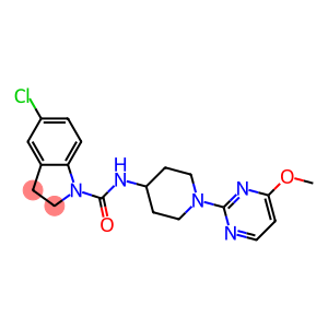 5-CHLORO-N-[1-(4-METHOXYPYRIMIDIN-2-YL)PIPERIDIN-4-YL]INDOLINE-1-CARBOXAMIDE