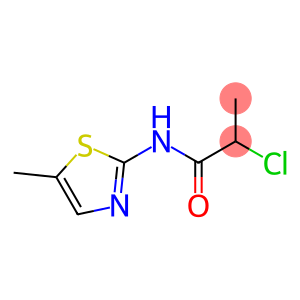 2-chloro-N-(5-methyl-1,3-thiazol-2-yl)propanamide