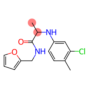 2-[(3-chloro-4-methylphenyl)amino]-N-(furan-2-ylmethyl)propanamide