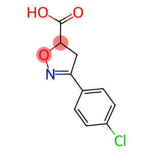 3-(4-chlorophenyl)-4,5-dihydro-1,2-oxazole-5-carboxylic acid