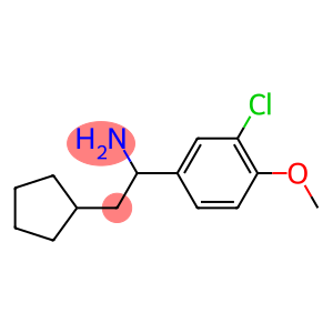 1-(3-chloro-4-methoxyphenyl)-2-cyclopentylethan-1-amine