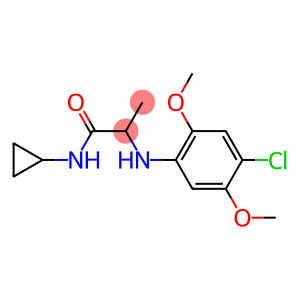 2-[(4-chloro-2,5-dimethoxyphenyl)amino]-N-cyclopropylpropanamide