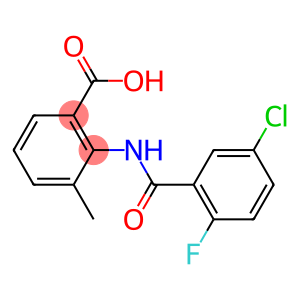 2-[(5-chloro-2-fluorobenzene)amido]-3-methylbenzoic acid