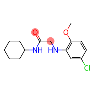 2-[(5-chloro-2-methoxyphenyl)amino]-N-cyclohexylacetamide