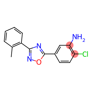 2-chloro-5-[3-(2-methylphenyl)-1,2,4-oxadiazol-5-yl]aniline