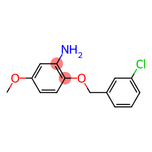 2-[(3-chlorophenyl)methoxy]-5-methoxyaniline